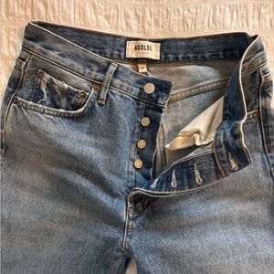 Agolde Classic Blue Button-Fly Jeans